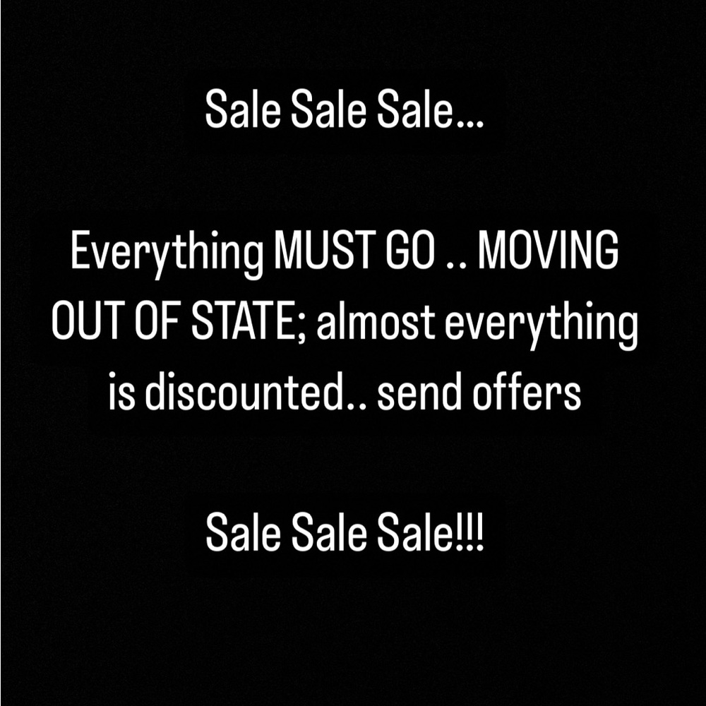 Everything must go..